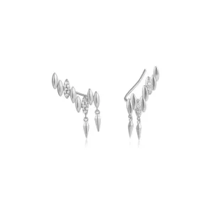 Ania Haie Silver Spike Climber Stud Earrings E051-03H Ania Haie Jewellery