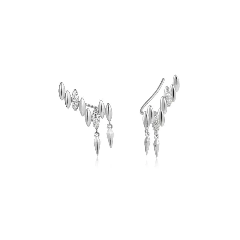 Ania Haie Silver Spike Climber Stud Earrings E051-03H Ania Haie Jewellery