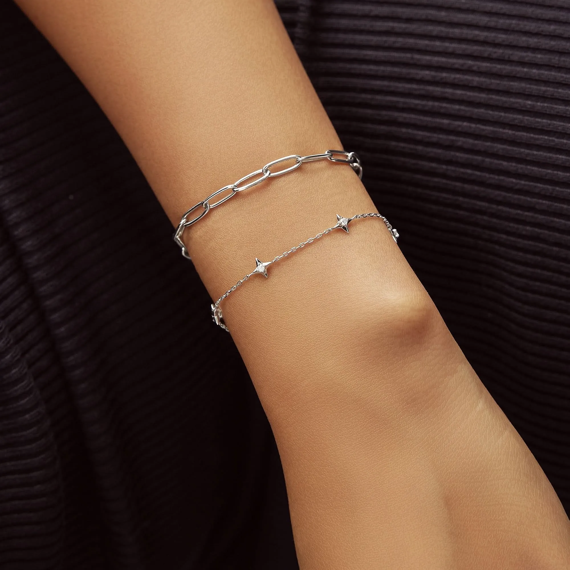 Ania Haie Silver Stars Station Bracelet B061-02H Ania Haie Jewellery