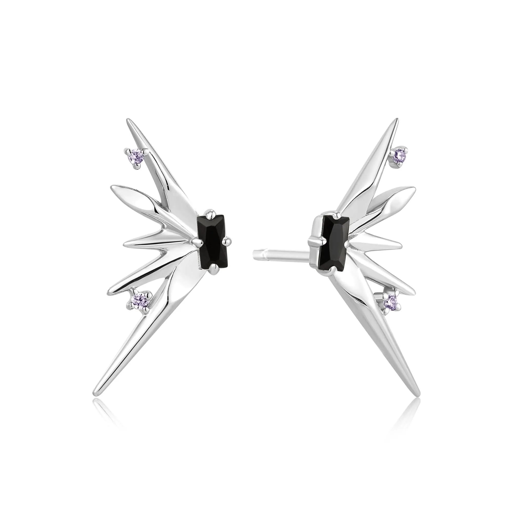 Ania Haie Silver Statement Spike Stud Earrings E053-05H Ania Haie Jewellery