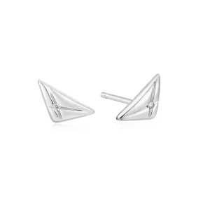 Ania Haie Silver Triangle Kiss Studs E059-05H Ania Haie Jewellery