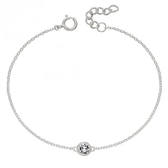 April Birthstone Bracelet with Swarovski Crystal B5287 Beginnings Jewellery