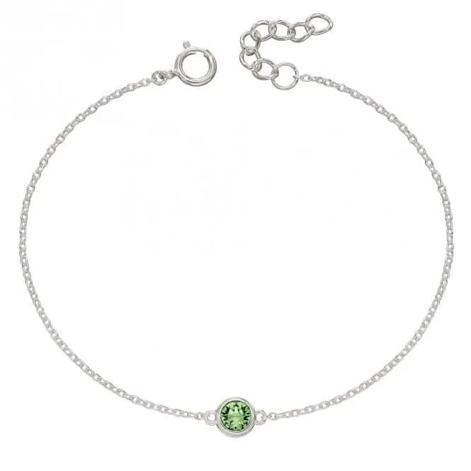 August Birthstone Bracelet with Swarovski Crystal B5291 Beginnings Jewellery