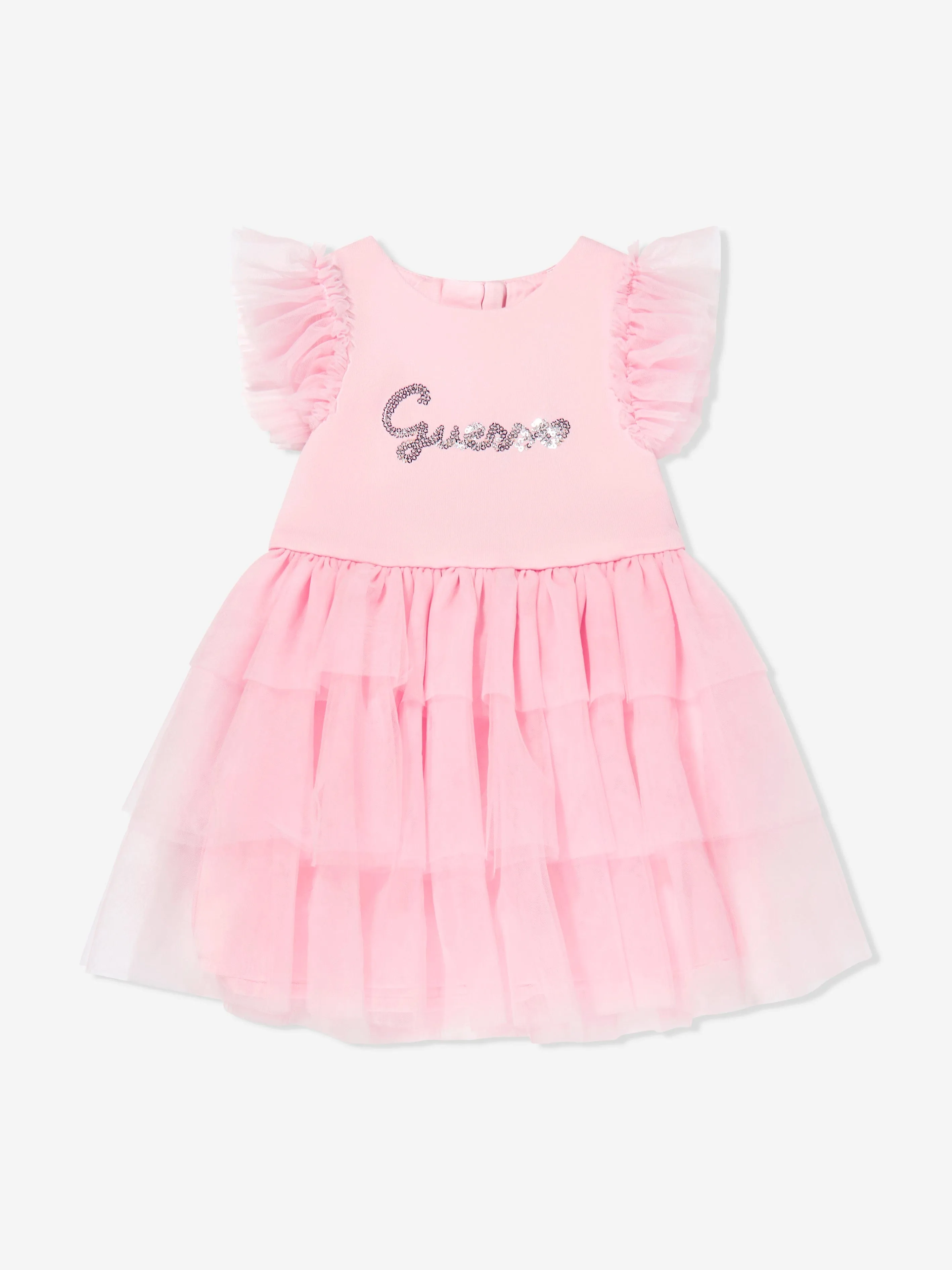 Baby Girls Tulle Dress with Knickers in Pink