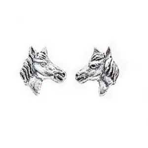 Beginnings Sterling Silver A737 Horses Head Stud Earrings Beginnings Jewellery