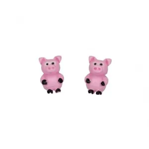 Beginnings Sterling Silver A928P Piggy Stud Earrings Beginnings Jewellery
