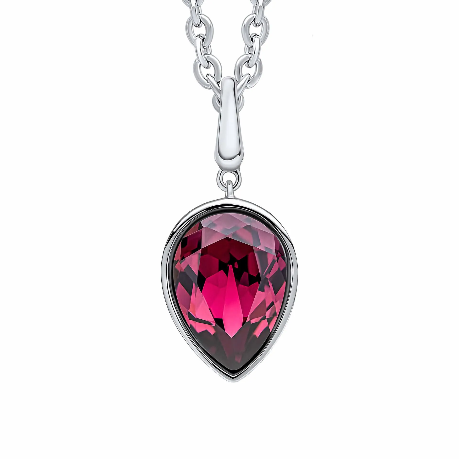 Beginnings Sterling Silver Amethyst Crystal Amethyst Pendant P5459M Beginnings Jewellery