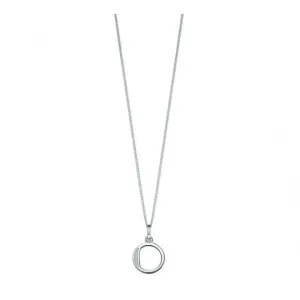 Beginnings Sterling Silver Art Deco Initial O Cubic Zirconia Pendant P4737C Beginnings Jewellery