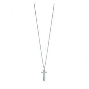 Beginnings Sterling Silver Art Deco Initial T Cubic Zirconia Pendant P4742C Beginnings Jewellery