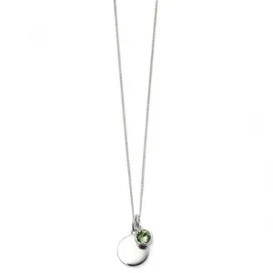 Beginnings Sterling Silver Aug Birth Stone Pendant P4597 Beginnings Jewellery