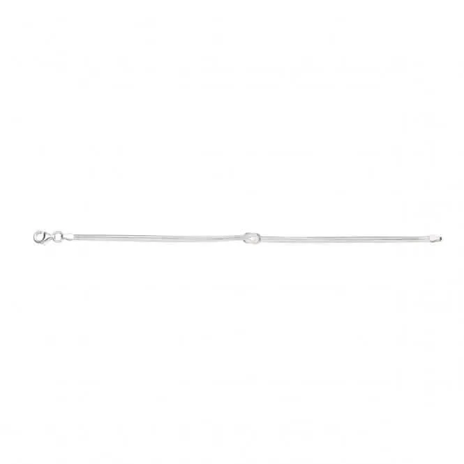 Beginnings Sterling Silver B172 Love Knot Snake Bracelet Beginnings Jewellery