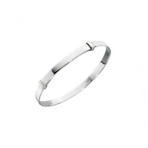 Beginnings Sterling Silver B3588 Plain Expanding Childs Bangle Beginnings Jewellery
