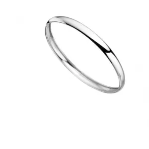 Beginnings Sterling Silver B4027 Plain Bangle Beginnings Jewellery