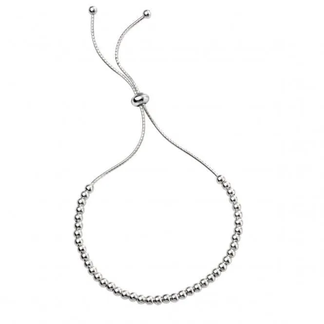 Beginnings Sterling Silver B4927 Polished Ball Adjst Toggle Bracelet Beginnings Jewellery