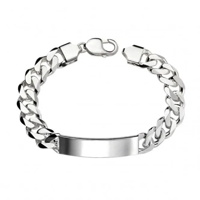 Beginnings Sterling Silver B4933 Heavyweight Id Curb 22cm Bracelet Beginnings Jewellery