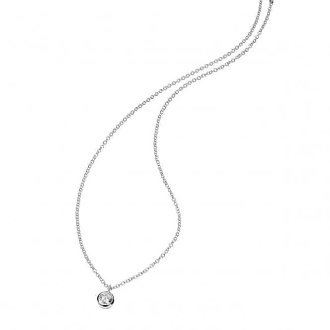 Beginnings Sterling Silver Clear Cubic Zirconia 41 5cm Necklaces N3397C Beginnings Jewellery