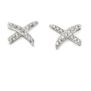 Beginnings Sterling Silver Cubic Zirconia Kiss Earrings E5575C Beginnings Jewellery