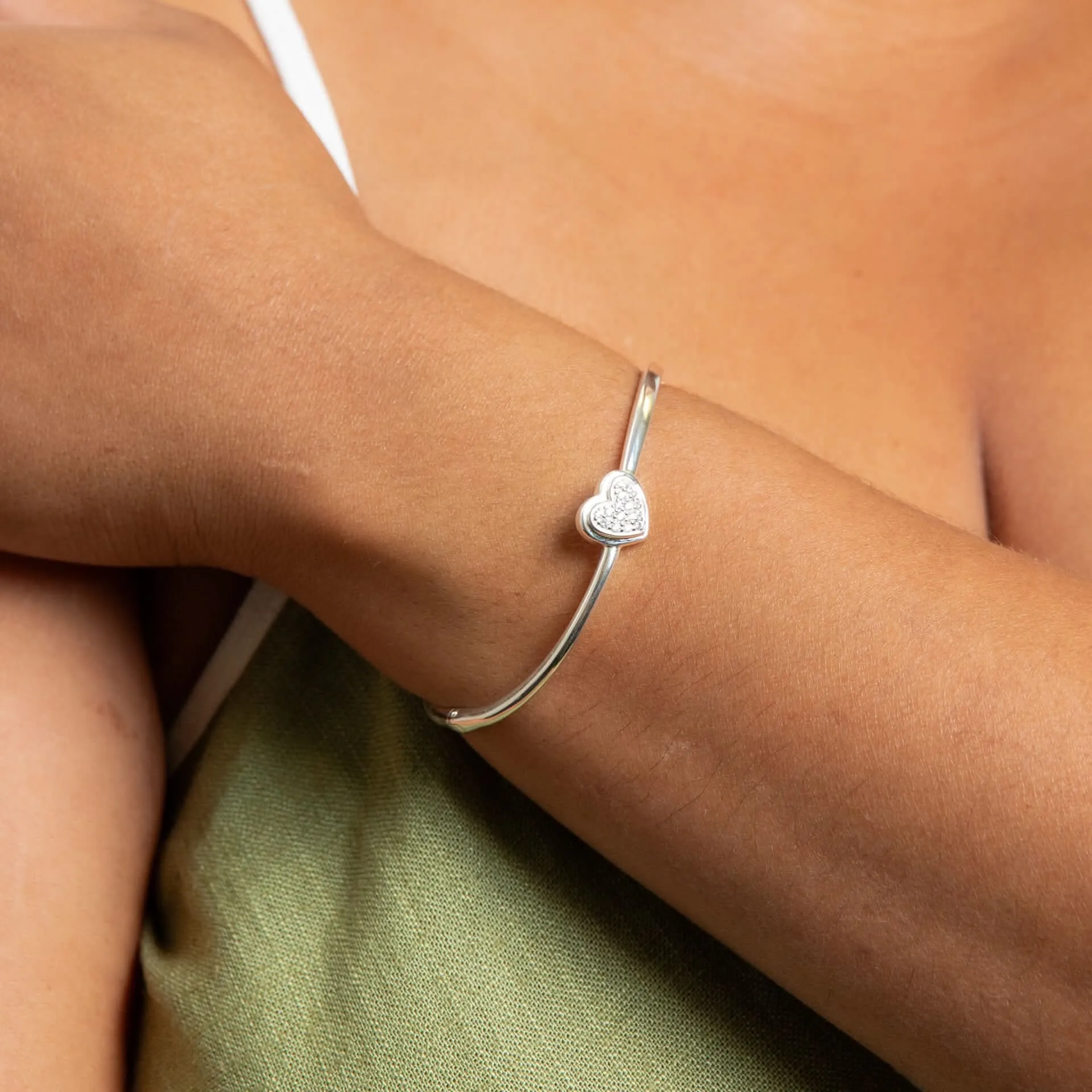 Beginnings Sterling Silver Cubic Zirconia White Bracelet B5523C Beginnings Jewellery