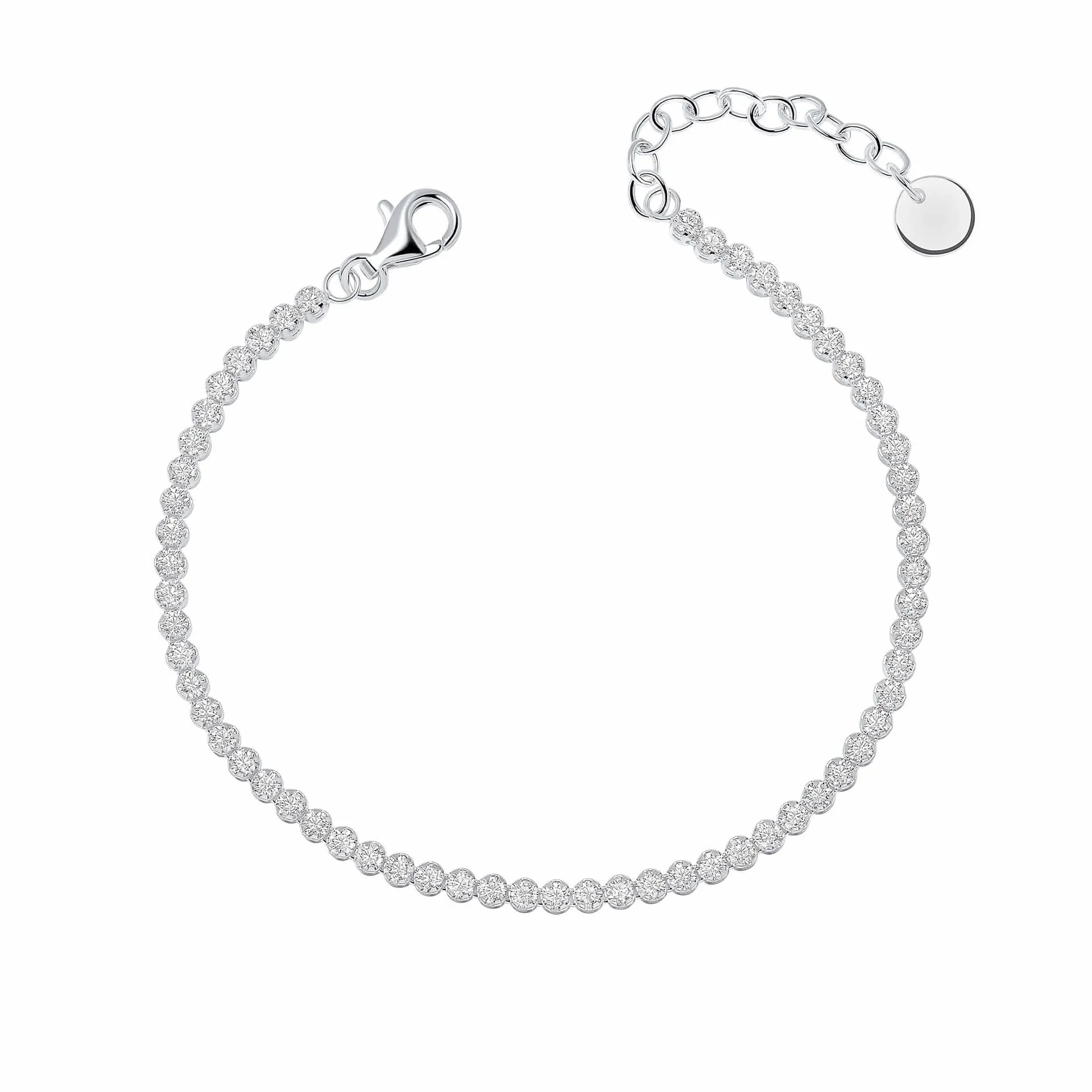 Beginnings Sterling Silver Cubic Zirconia White Bracelet B5533C Beginnings Jewellery