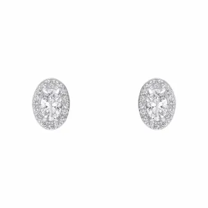 Beginnings Sterling Silver Cubic Zirconia White Earrings E6484C Beginnings Jewellery