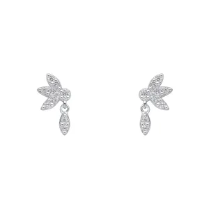 Beginnings Sterling Silver Cubic Zirconia White Earrings E6493C Beginnings Jewellery