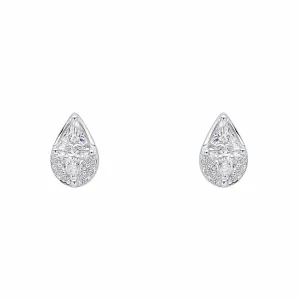 Beginnings Sterling Silver Cubic Zirconia White Earrings E6494C Beginnings Jewellery