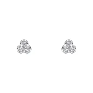 Beginnings Sterling Silver Cubic Zirconia White Earrings E6495C Beginnings Jewellery