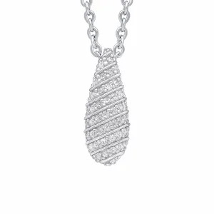 Beginnings Sterling Silver Cubic Zirconia White Pendant P5447C Beginnings Jewellery