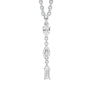 Beginnings Sterling Silver Cubic Zirconia White Pendant P5451C Beginnings Jewellery