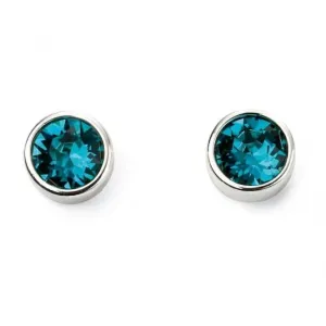 Beginnings Sterling Silver Dec Birth Stone Earrings E5561 Beginnings Jewellery