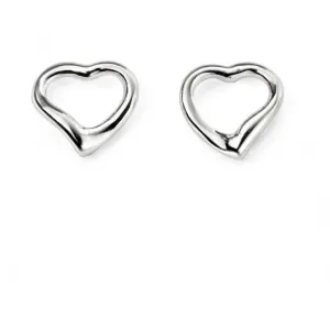 Beginnings Sterling Silver E2102 Small Open Heart Stud Earrings Beginnings Jewellery