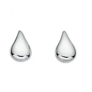 Beginnings Sterling Silver E3222 Small Teardrop Stud Earrings Beginnings Jewellery
