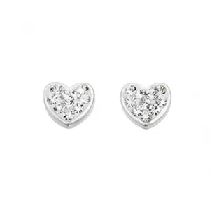 Beginnings Sterling Silver E3937C Fantasy Set Heart Earrings Beginnings Jewellery