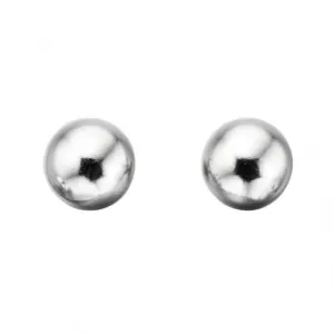Beginnings Sterling Silver E4606 6mm Plain Ball Stud Earrings Beginnings Jewellery