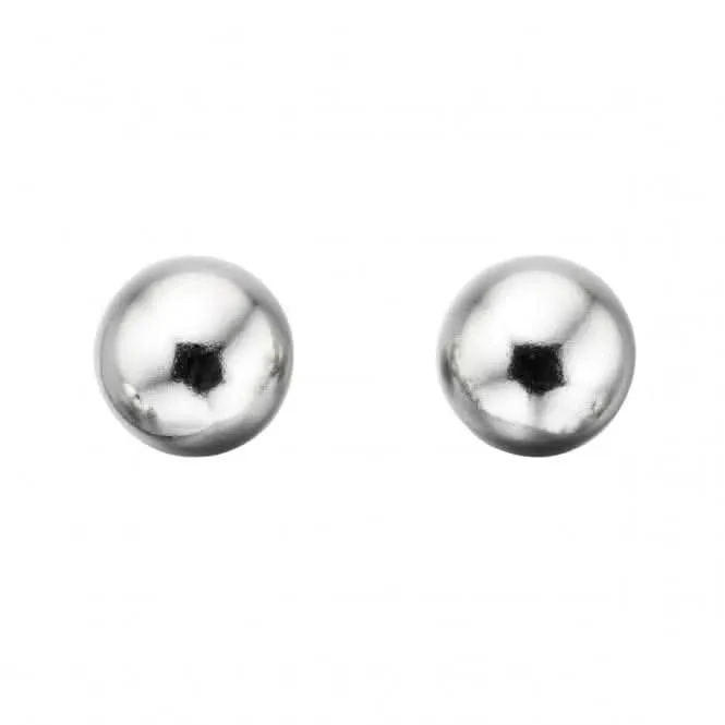 Beginnings Sterling Silver E4606 6mm Plain Ball Stud Earrings Beginnings Jewellery