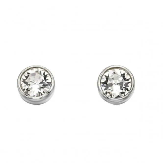 Beginnings Sterling Silver E4926C Swarovskiovski Crystal Stud Earrings Beginnings Jewellery