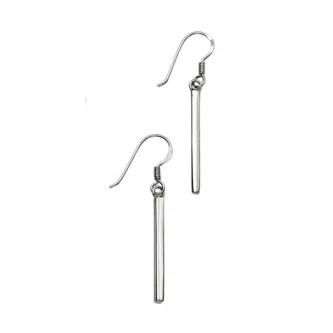Beginnings Sterling Silver E5408 Bar Drop Earrings Beginnings Jewellery