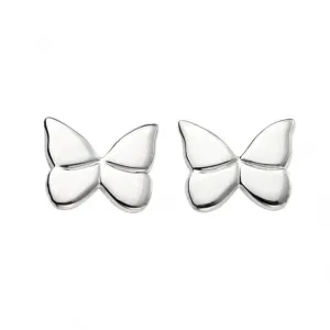 Beginnings Sterling Silver E5424 Butterfly Stud Earrings Beginnings Jewellery