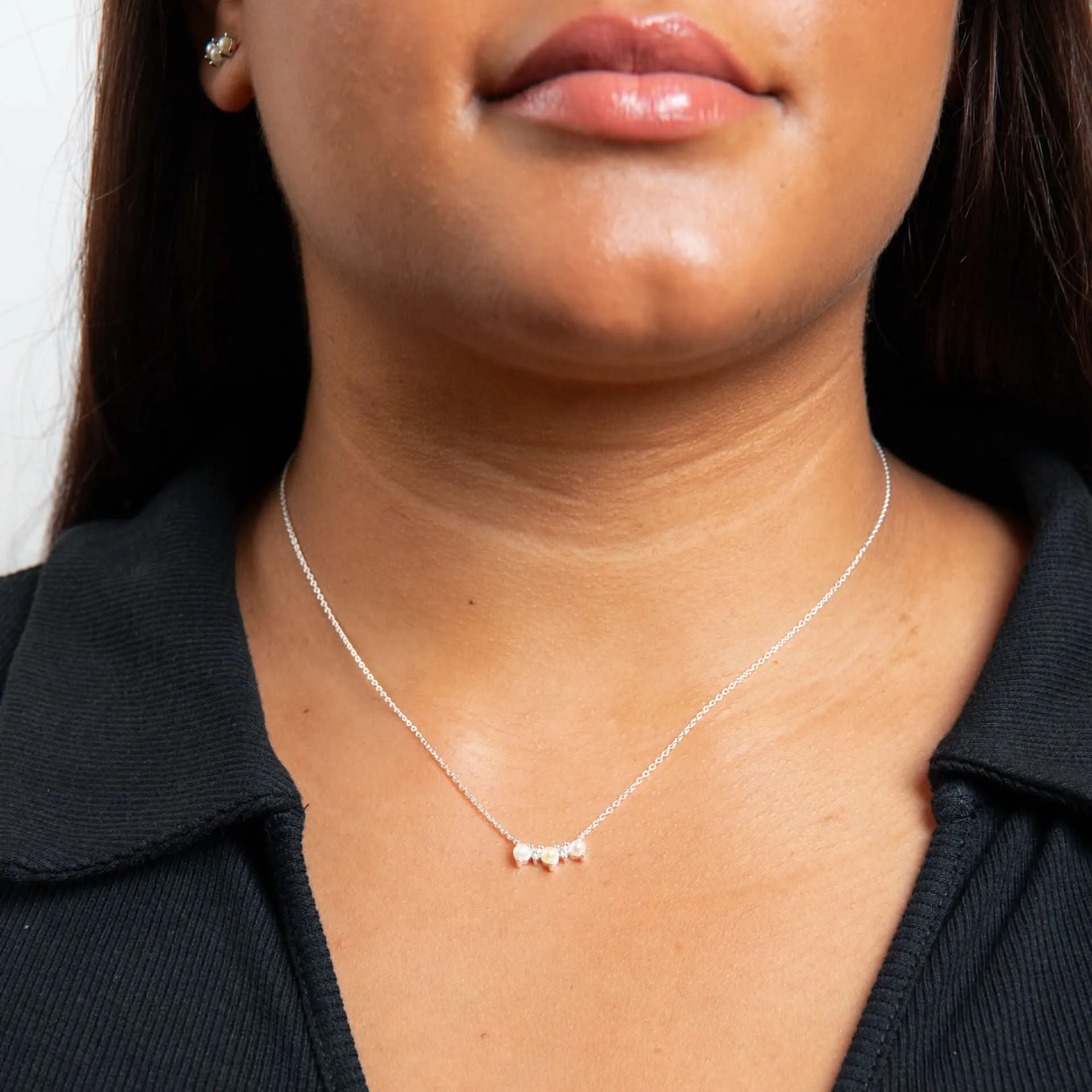 Beginnings Sterling Silver Freshwater Pearl Necklace N4616W Beginnings Jewellery