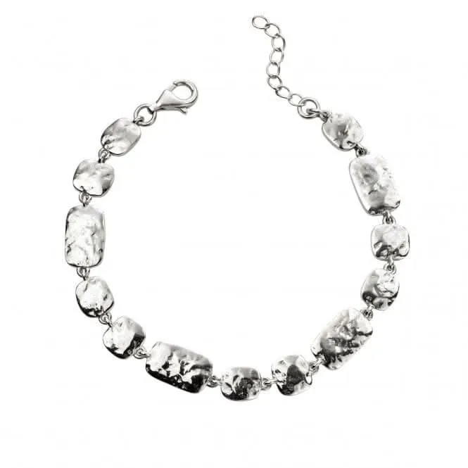 Beginnings Sterling Silver Hammered Multi Link Bracelet B5199 Beginnings Jewellery