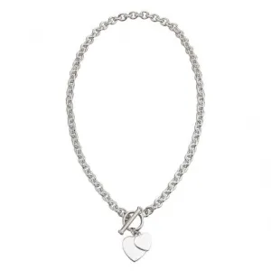 Beginnings Sterling Silver Heart Charm Toggle 41cm Necklaces N108 Beginnings Jewellery