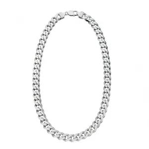 Beginnings Sterling Silver Heavyweight Diamond Cut 51cm Necklaces N4273 Beginnings Jewellery