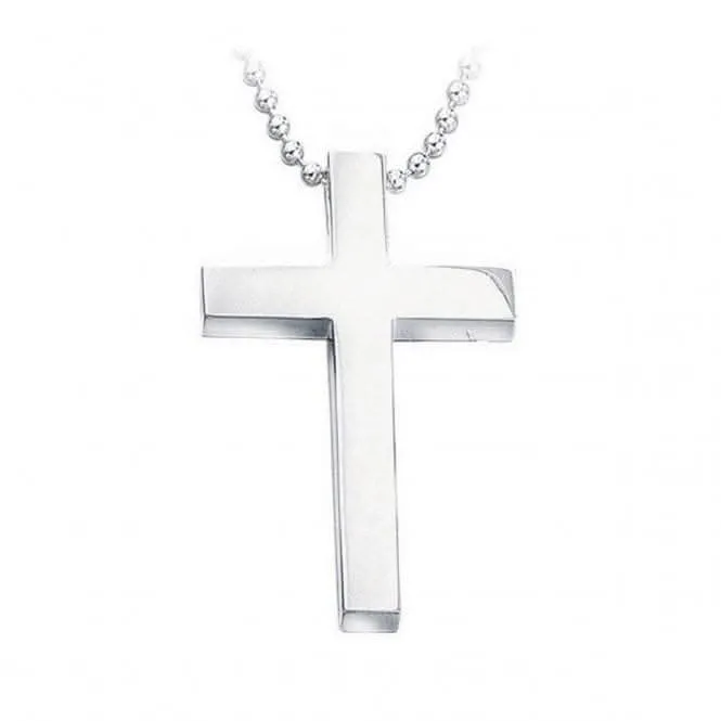 Beginnings Sterling Silver Large Slider Plain Cross. pendant P748 Beginnings Jewellery