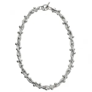 Beginnings Sterling Silver Mexican Style Ball And Bar Necklaces N4336 Beginnings Jewellery