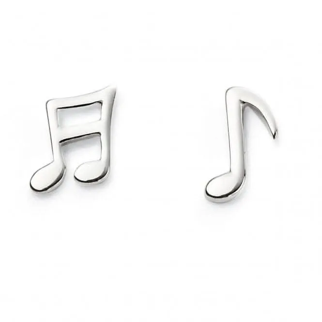 Beginnings Sterling Silver Music Notes Earrings A2027 Beginnings Jewellery