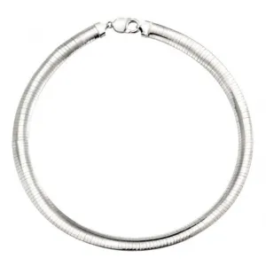 Beginnings Sterling Silver N3972 Omega 8mm Necklace Beginnings Jewellery