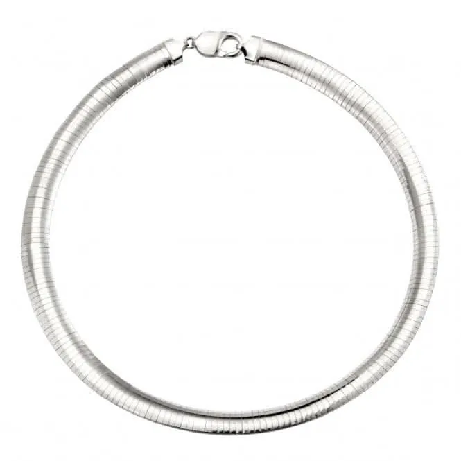 Beginnings Sterling Silver N3972 Omega 8mm Necklace Beginnings Jewellery