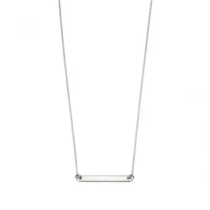 Beginnings Sterling Silver N4044 Id Bar 42 5cm Necklace Beginnings Jewellery
