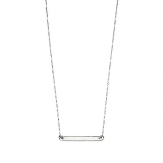 Beginnings Sterling Silver N4044 Id Bar 42 5cm Necklace Beginnings Jewellery