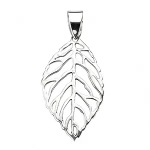 Beginnings Sterling Silver P3533 Cut Out Leaf Pendant Beginnings Jewellery